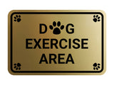 Classic Framed Paws, Dog Exercise Area Wall or Door Sign