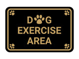 Classic Framed Paws, Dog Exercise Area Wall or Door Sign