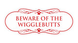 Designer Paws, Beware of the Wigglebutts Wall or Door Sign