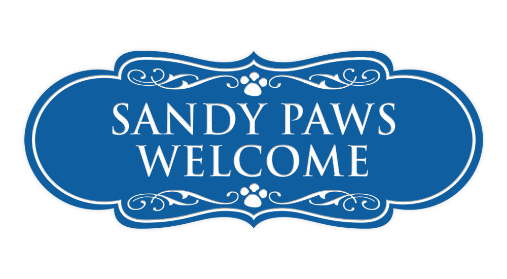 Designer Paws, Sandy Paws Welcome Wall or Door Sign