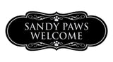 Designer Paws, Sandy Paws Welcome Wall or Door Sign