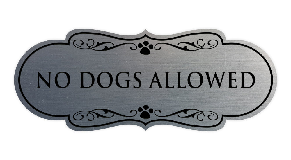 Designer Paws, No Dogs Allowed Wall or Door Sign