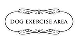 Designer Paws, Dog Exercise Area Wall or Door Sign