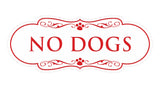 Designer Paws, No Dogs Wall or Door Sign