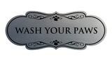 Designer Paws, Wash Your Paws Wall or Door Sign