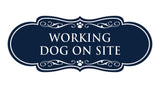 Designer Paws, Working Dog on Site Wall or Door Sign
