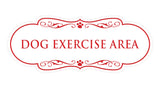 Designer Paws, Dog Exercise Area Wall or Door Sign