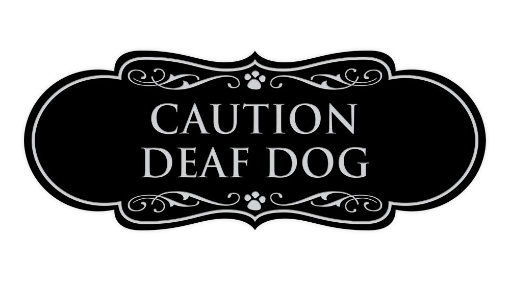 Designer Paws, Caution Deaf Dog Wall or Door Sign
