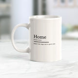 Home is where the dogs run to greet you Coffee Mug