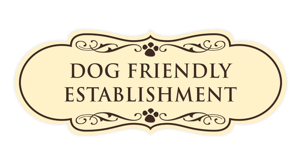 Designer Paws, Dog Friendly Establishment Wall or Door Sign