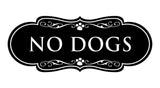 Designer Paws, No Dogs Wall or Door Sign