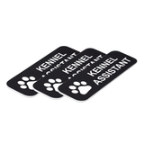 Kennel Assistant 1 x 3" Name Tag/Badge, (3 Pack)