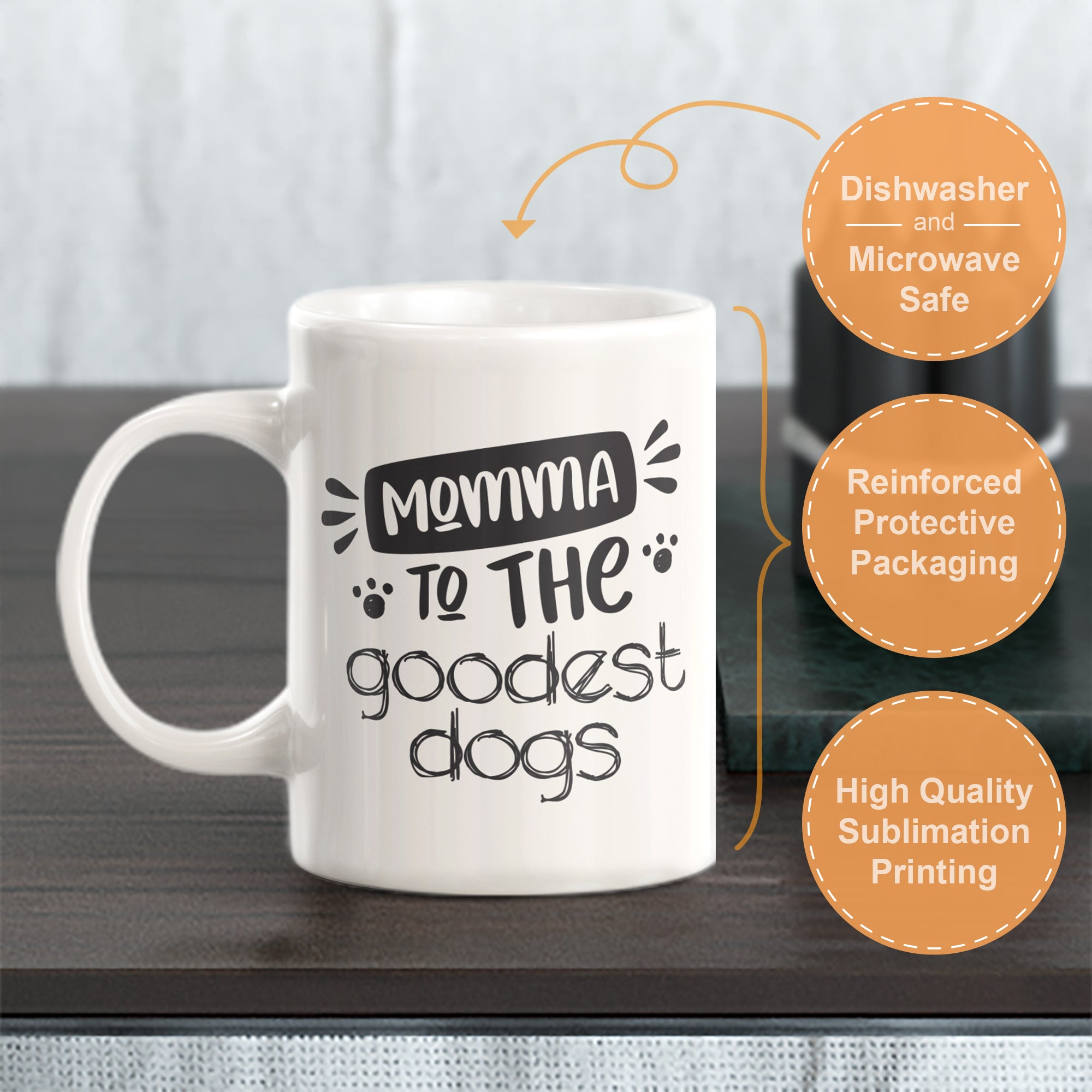 Momma To The Goodest Dogs Coffee Mug