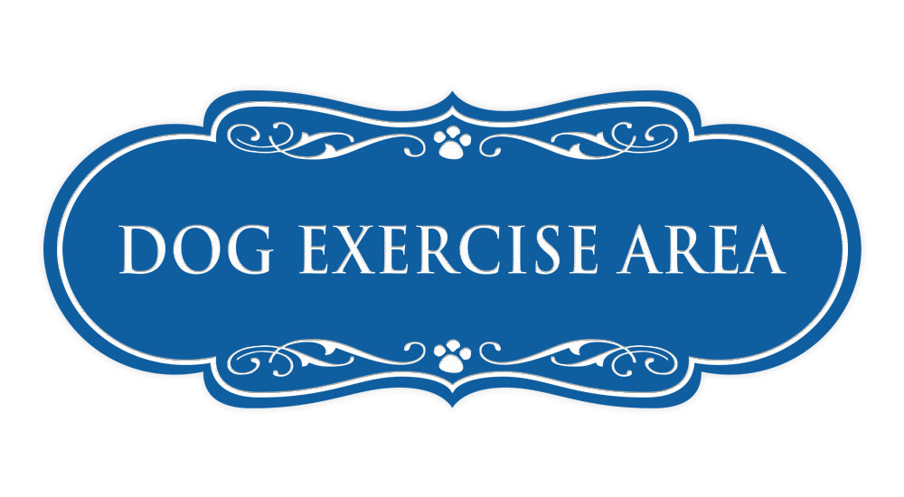 Designer Paws, Dog Exercise Area Wall or Door Sign