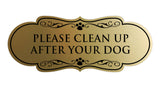 Designer Paws, Please Clean Up After Your Dog Wall or Door Sign
