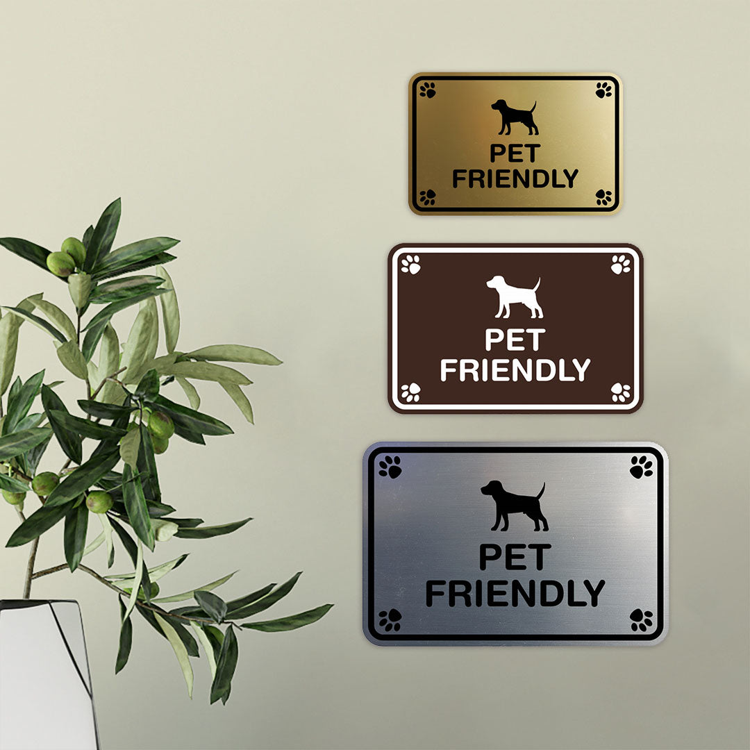Classic Framed Paws, Pet Friendly Wall or Door Sign