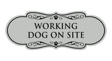 Designer Paws, Working Dog on Site Wall or Door Sign