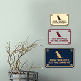 Classic Framed Paws, Dog Friendly Establishment Wall or Door Sign