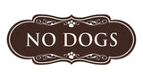 Designer Paws, No Dogs Wall or Door Sign