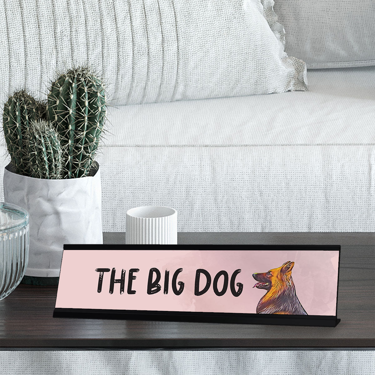 The Big Dog, GSP Designer Desk Sign Nameplate (2 x 8")