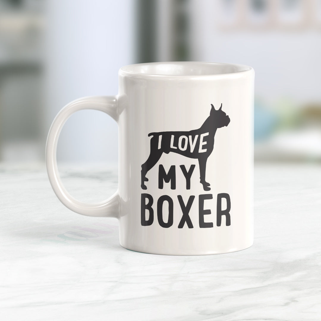 I Love My Boxer Coffee Mug