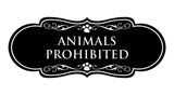 Designer Paws, Animals Prohibited Wall or Door Sign