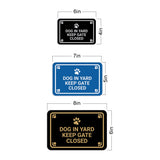 Classic Framed Paws, Dog in Yard Keep Gate Closed Wall or Door Sign