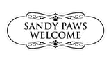 Designer Paws, Sandy Paws Welcome Wall or Door Sign