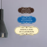 Designer Paws, Service Dog In Classroom Wall or Door Sign