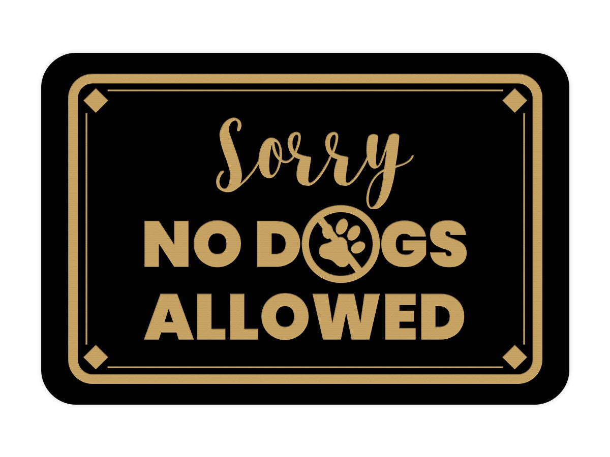 Classic Framed Diamond Sorry No Dogs Allowed Wall Or Door Sign classic-framed-diamond-sorry-no-dogs-allowed-wall-or-door-sign