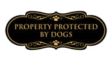 Designer Paws, Property Protected by Dogs Wall or Door Sign