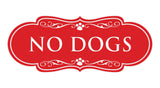 Designer Paws, No Dogs Wall or Door Sign