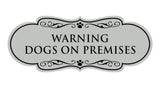Designer Paws, Warning Dogs on Premises Wall or Door Sign