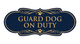 Designer Paws, Guard Dog On Duty Wall or Door Sign