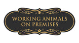 Designer Paws, Working Animals On Premises Wall or Door Sign