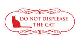 Designer Paws, Do Not Displease the Cat Wall or Door Sign