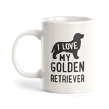 I Love My Golden Retriever Coffee Mug