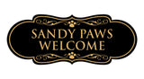 Designer Paws, Sandy Paws Welcome Wall or Door Sign