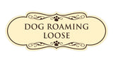 Designer Paws, Dog Roaming Loose Wall or Door Sign