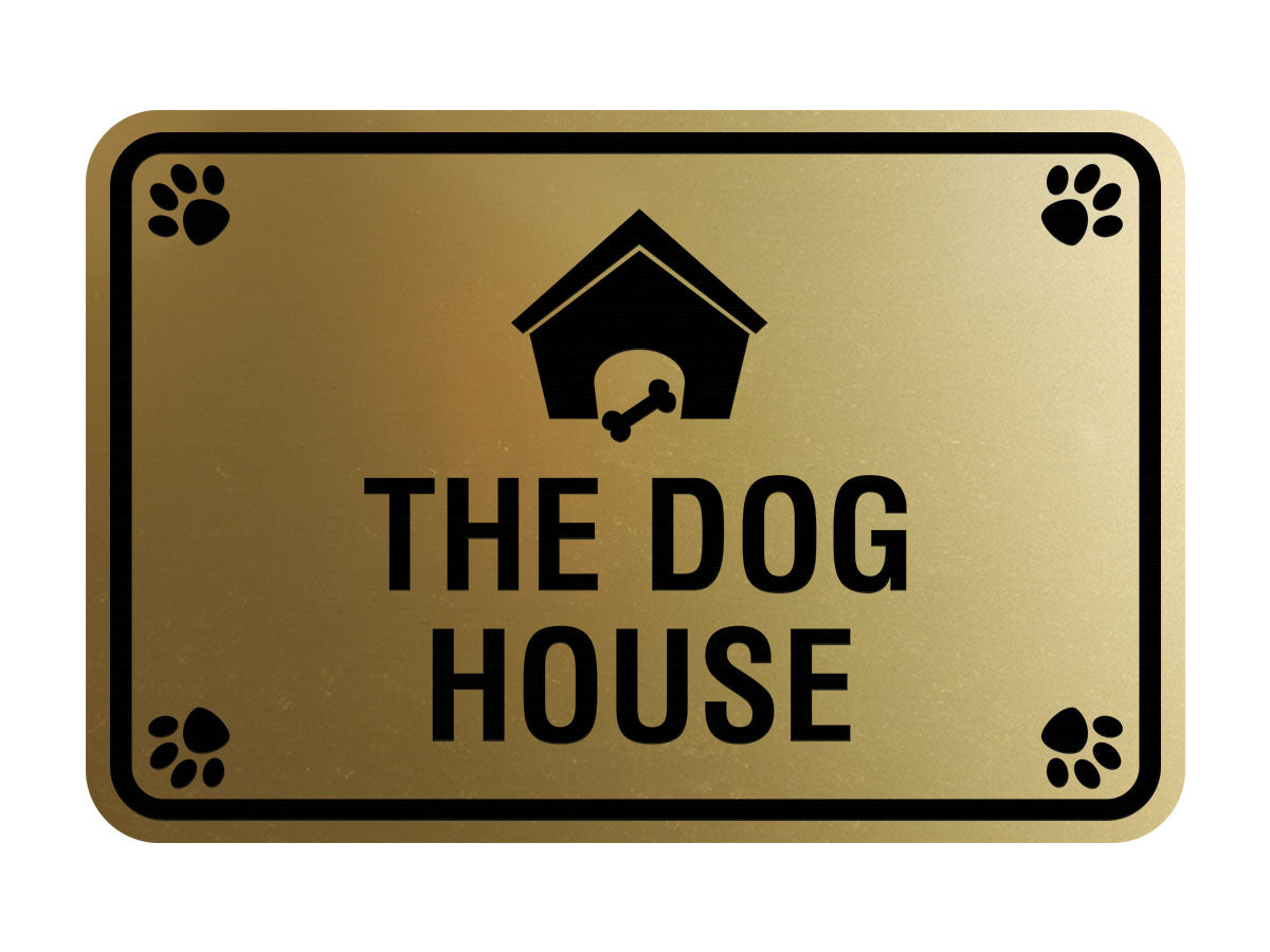 Classic Framed Paws, The Dog House Wall or Door Sign