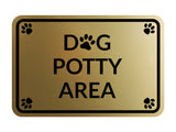 Classic Framed Paws, Dog Potty Area Wall or Door Sign