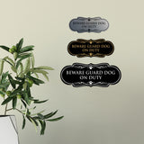 Designer Paws, Beware Guard Dog on Duty Wall or Door Sign