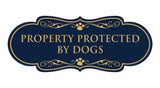 Designer Paws, Property Protected by Dogs Wall or Door Sign