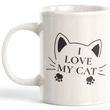 I Love My Cat Coffee Mug - Gaucho Goods