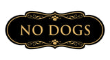 Designer Paws, No Dogs Wall or Door Sign