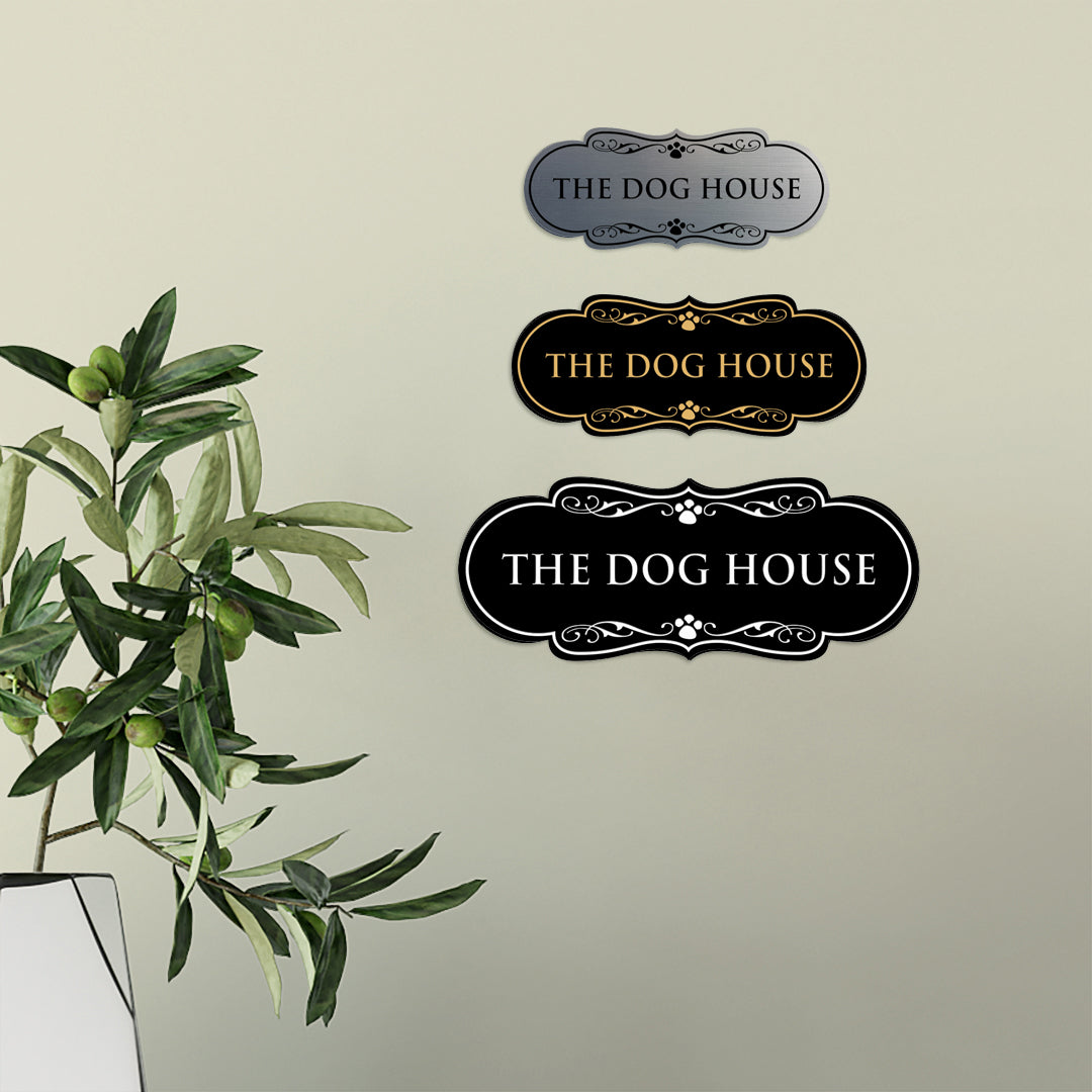 Designer Paws, The Dog House Wall or Door Sign