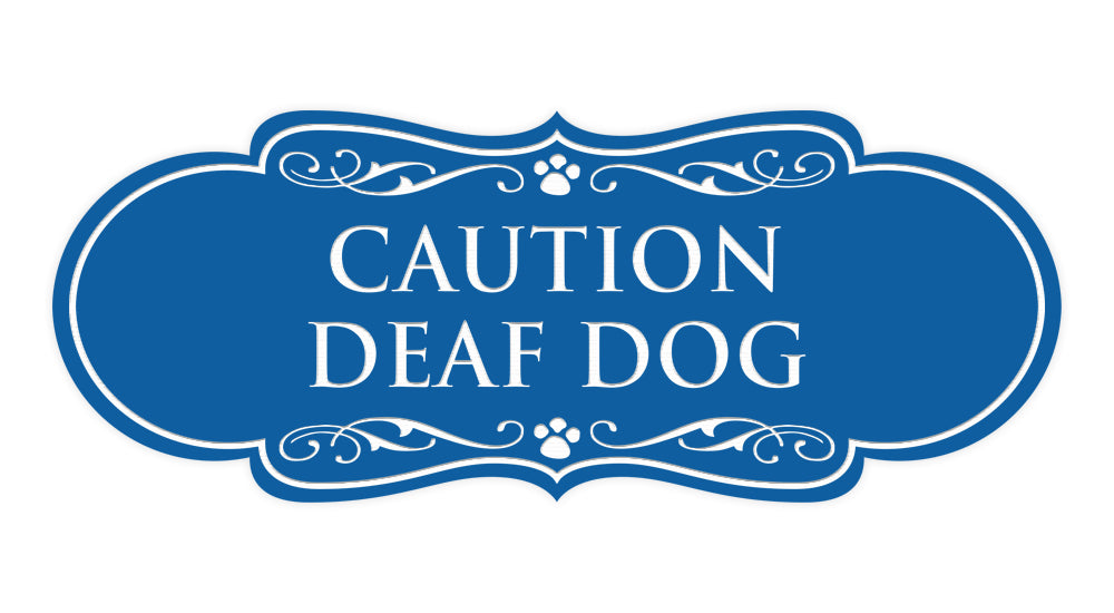 Designer Paws, Caution Deaf Dog Wall or Door Sign