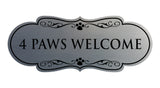 Designer Paws, 4 Paws Welcome Wall or Door Sign