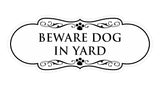 Designer Paws, Beware Dog in Yard Wall or Door Sign