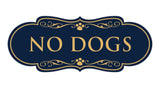 Designer Paws, No Dogs Wall or Door Sign